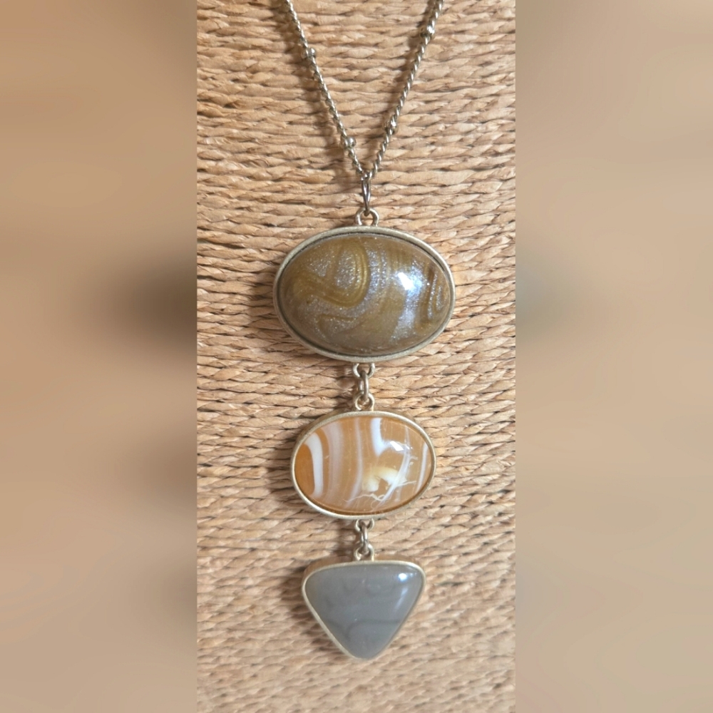NWI 3-stone Teir Necklace